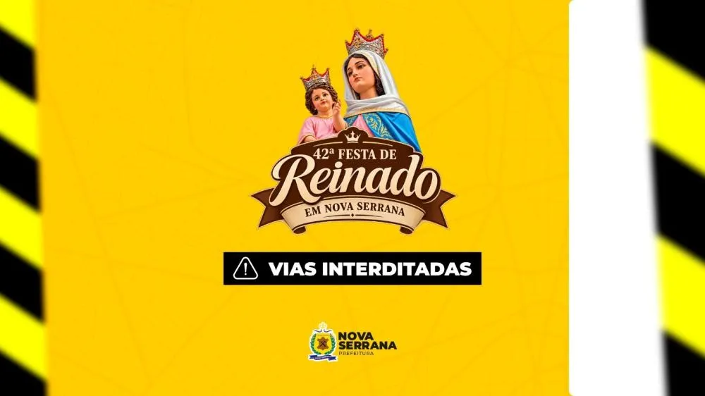 Festa do Reinado provoca interdições em vias próximas à Igreja do Rosário, em Nova Serrana