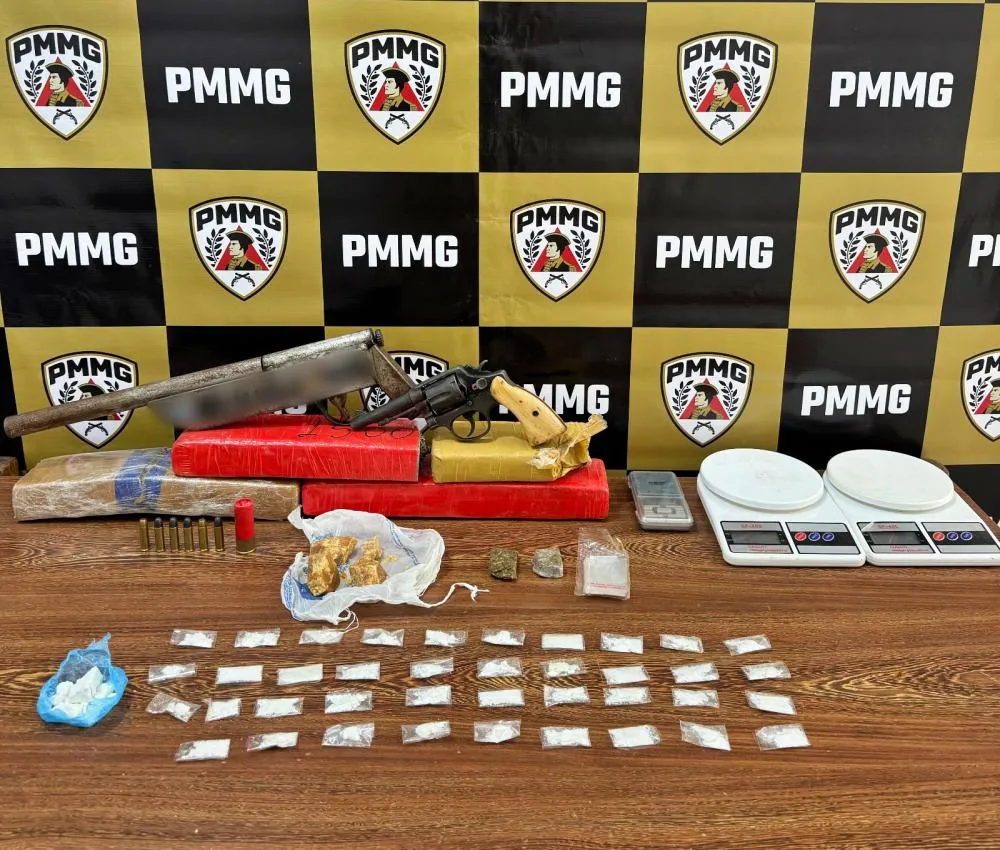 PM prende homem e apreende drogas e duas armas na zona rural de Perdigão